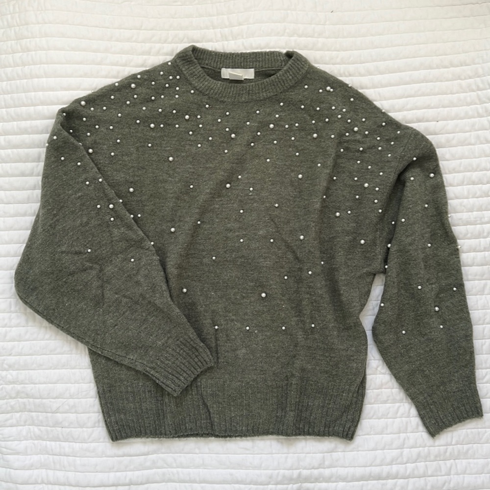 H&M Pearl Green Sweater